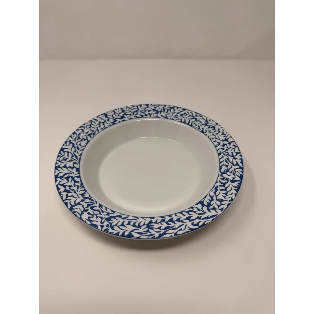Dansk Trellis Delft Blue Rim Soup Bowl 8.75